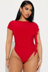 Flatter Me Off Shoulder Bodysuit - Ivory