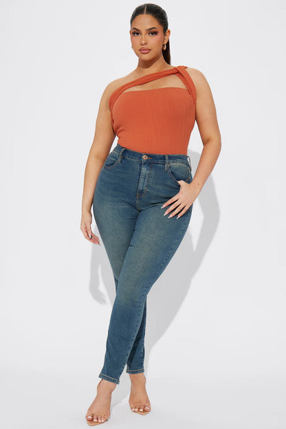 Catalina Island Bodysuit - Rust
