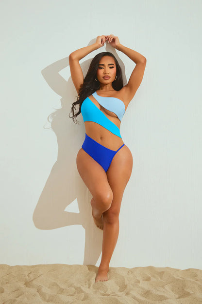 Island Hideout Cutout Mesh One Piece Swimsuit