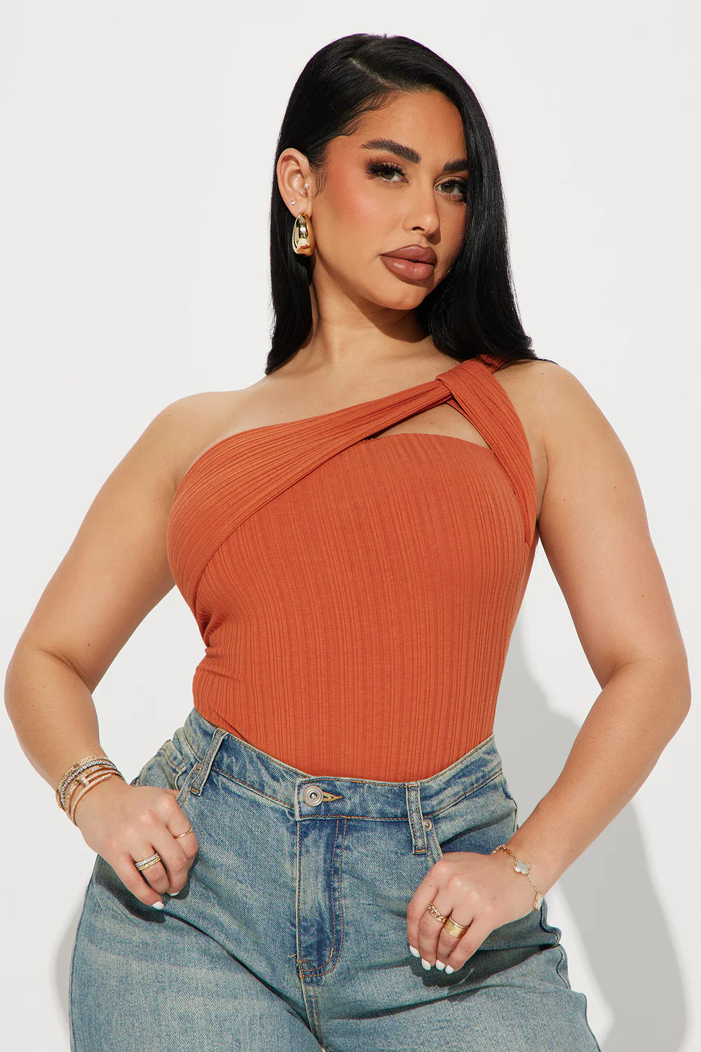 Catalina Island Bodysuit - Rust