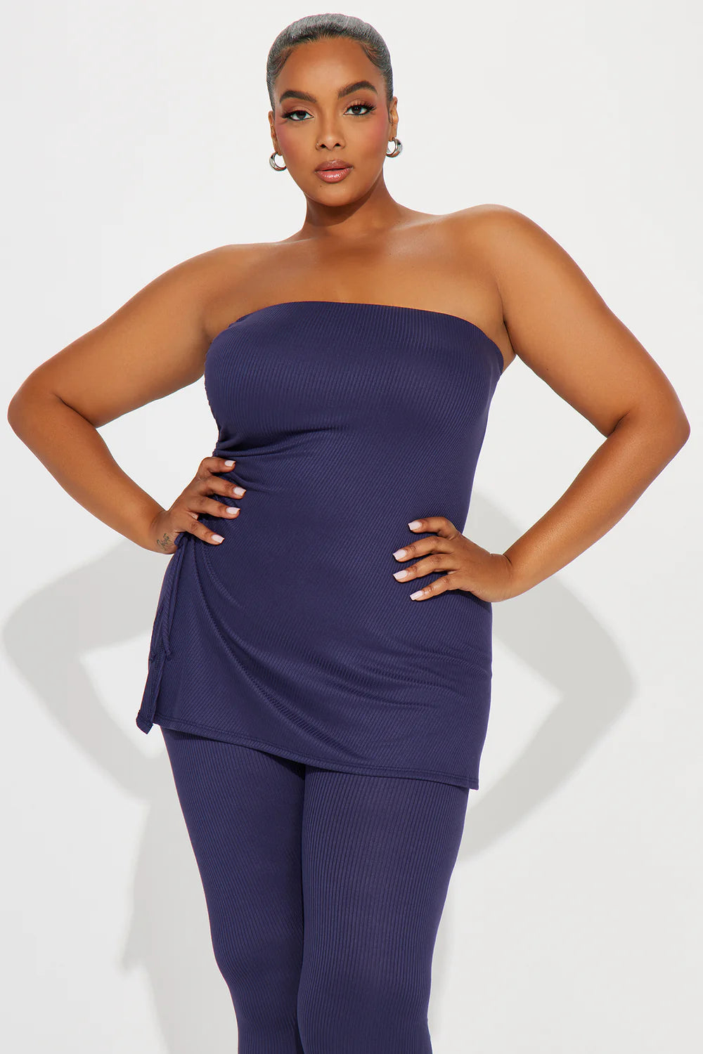 Snap A Picture Capri Set - Navy