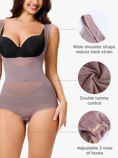 Mesh bodysuit for tummy control