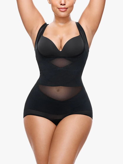 Mesh bodysuit for tummy control