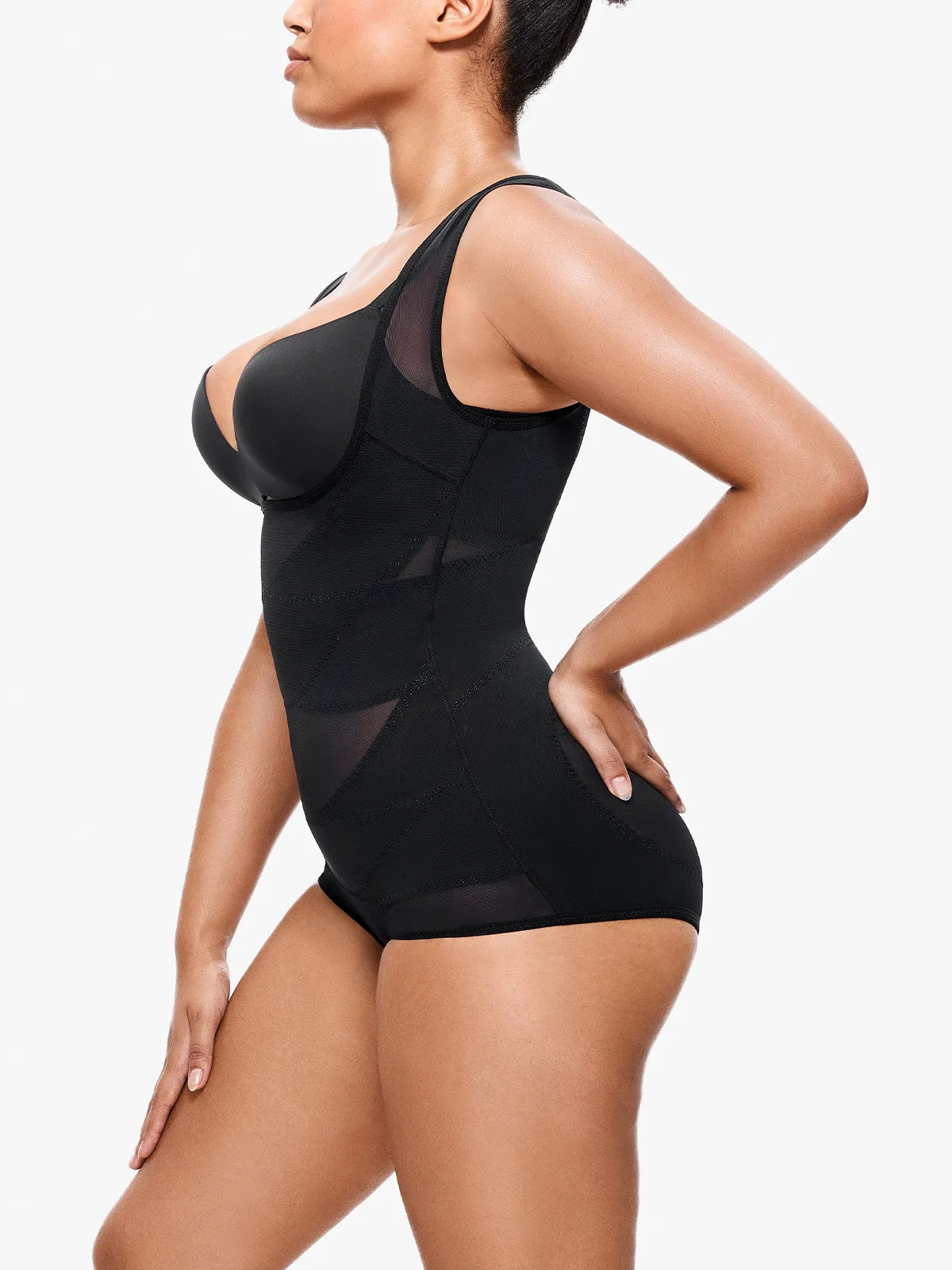 Mesh bodysuit for tummy control