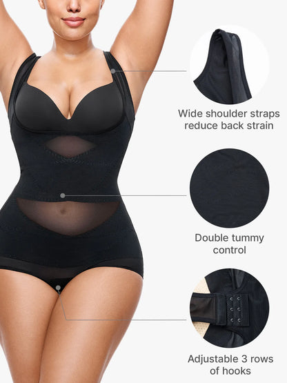Mesh bodysuit for tummy control