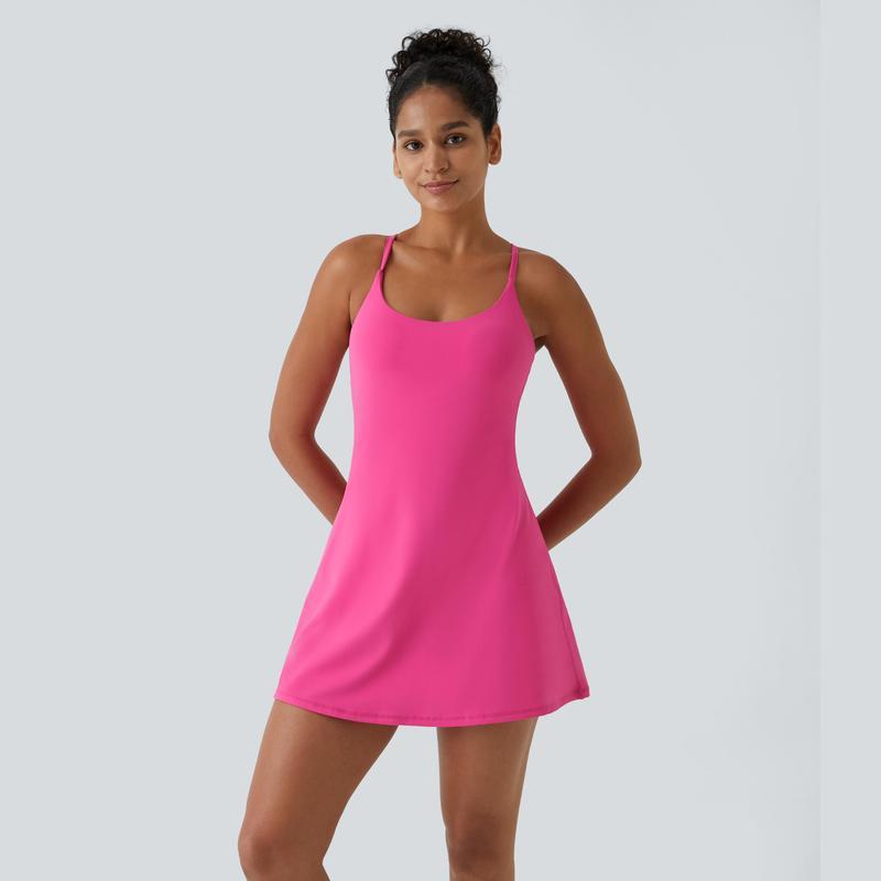 The ultimate backless sports dress — designed for movement and easy bathroom breaks