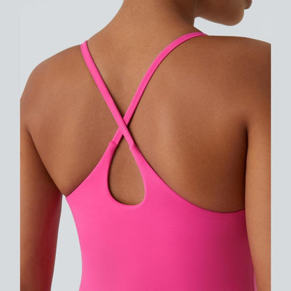 The ultimate backless sports dress — designed for movement and easy bathroom breaks