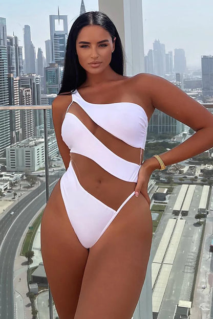 Island Hideout Cutout Mesh One Piece Swimsuit