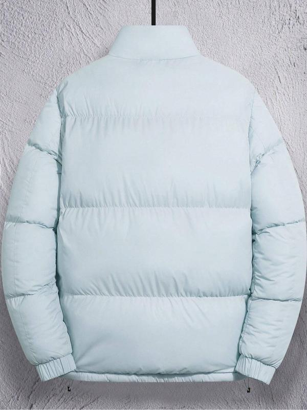 Men's winter zip-up hooded coat,